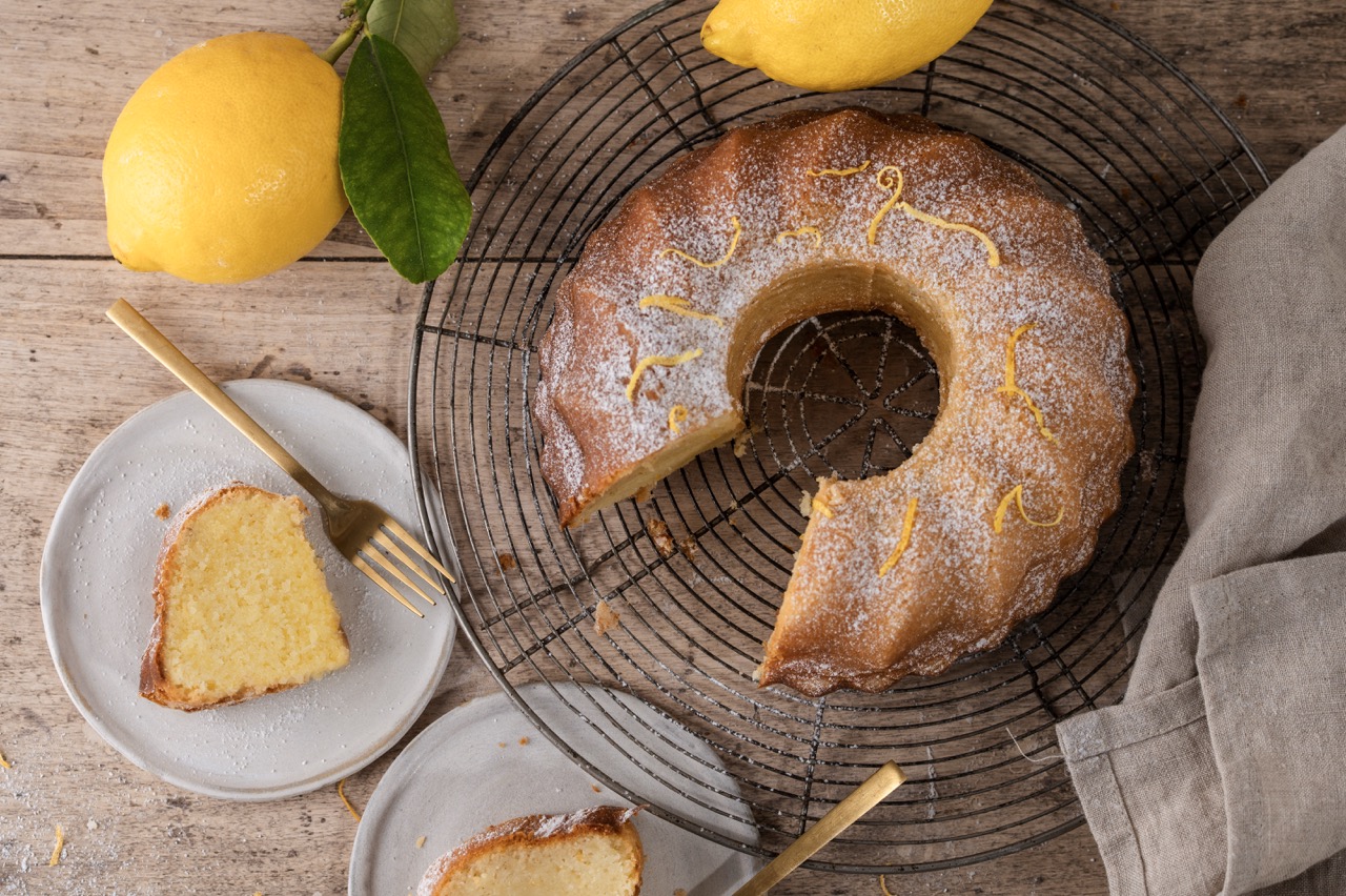 Zitronenkuchen mit Olivenöl