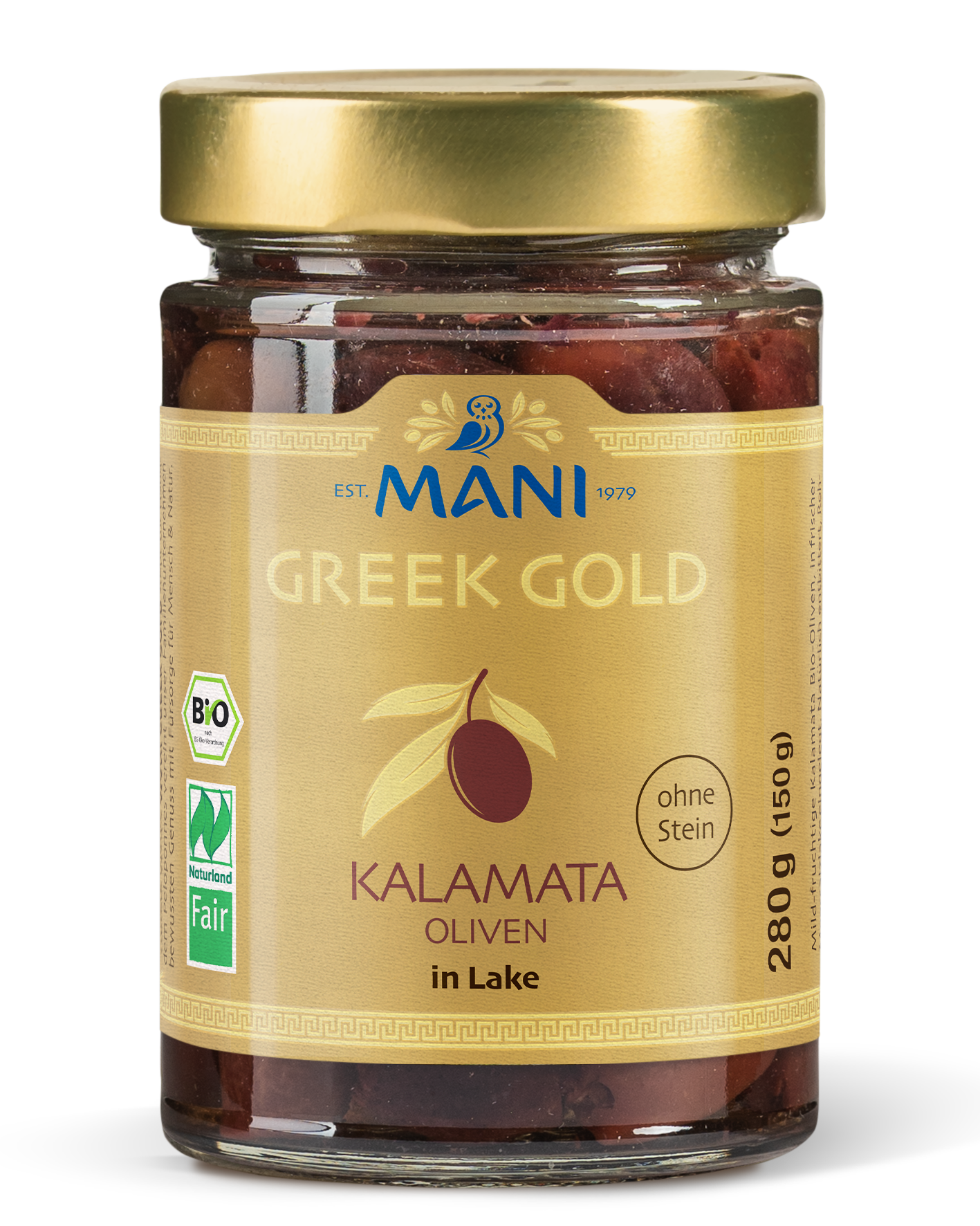 Greek Gold Kalamata Oliven in Lake, ohne Stein